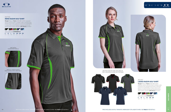 Ladies Razor Golf Shirt | Golf Shirts | Custom-branded corporate clothing | Giftwrap Shop