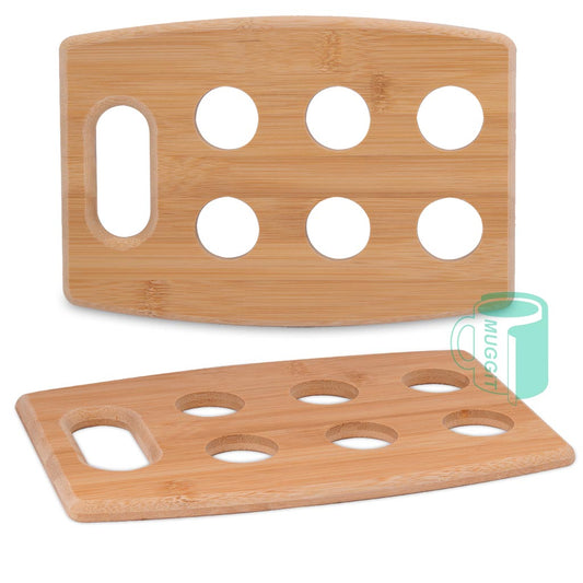 Bamboo Shot Glass Tray - product view 1