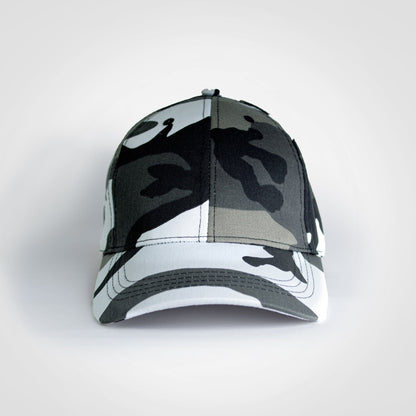 Basic 6 Panel Camo Cap-6 Panel Caps-Just Brand