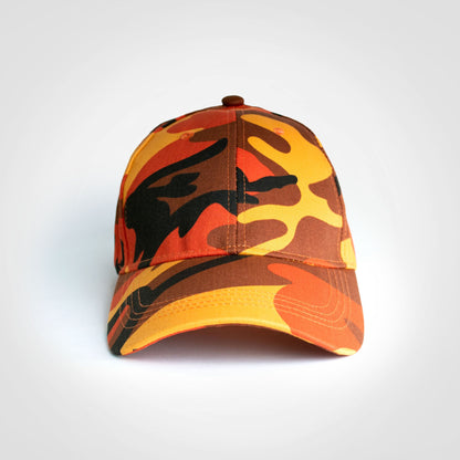 Basic 6 Panel Camo Cap-6 Panel Caps-Just Brand