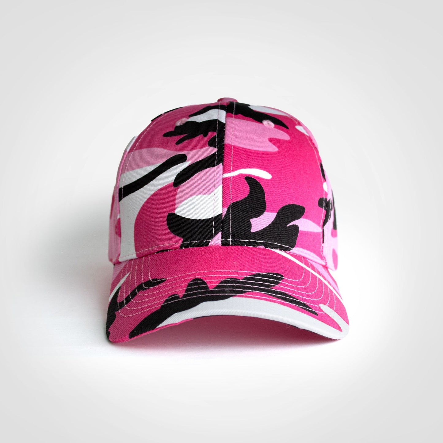 Basic 6 Panel Camo Cap-6 Panel Caps-Just Brand