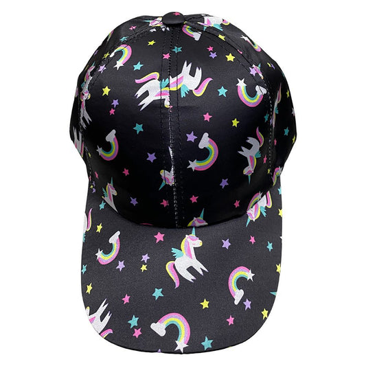 Floral Caps | Black Pony Rainbow