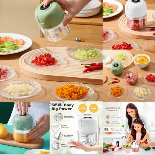 Electric Rechargeable Portable Food Processor