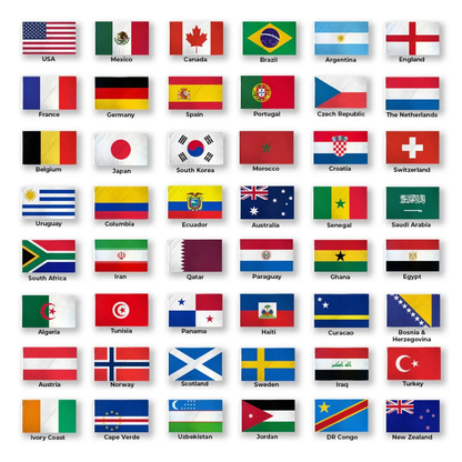 48 Football World Cup Bunting Flags 2026