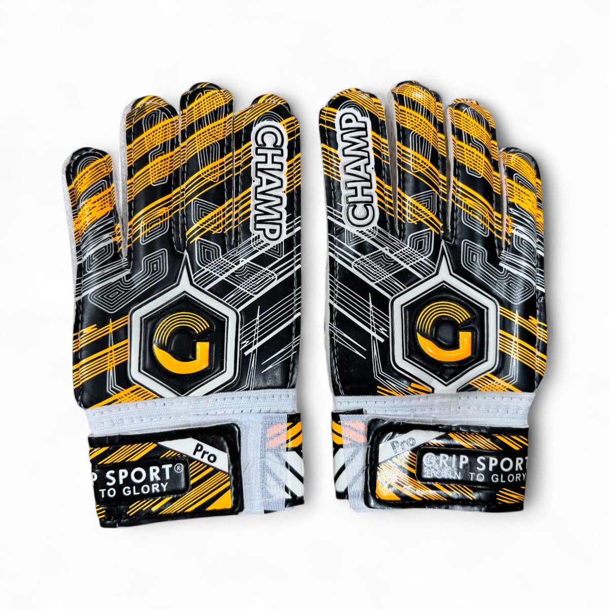 GRIP SPORT Soccer Goal Keeper Gloves - Pro Champ Black/Orange