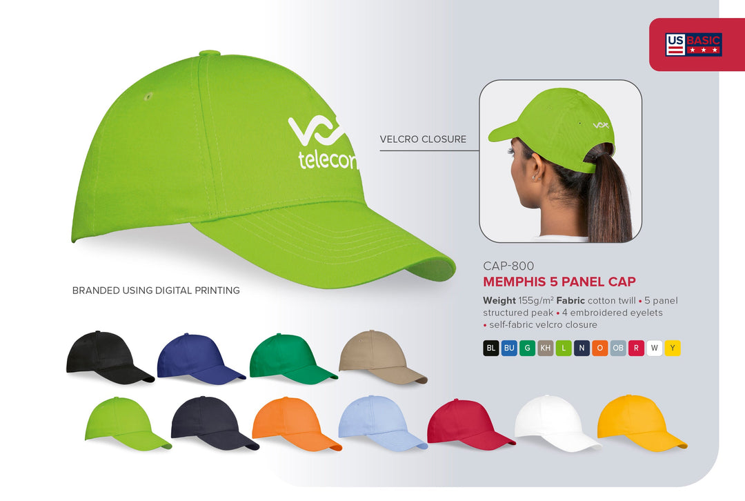 Memphis Cap - 5 Panel-5 Panel Caps-wholesale-5 panel-caps-Just Brand