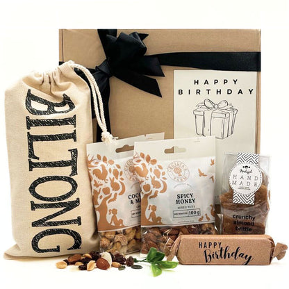 Happy Birthday Biltong & Nut Box