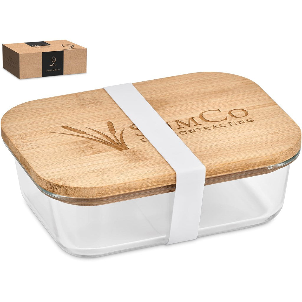 Okiyo Moshi Glass & Bamboo Lunch Box-Kitchen Essentials-corporate gift ideas for employees-branded corporate gifts | corporate gifts south africa | Just Brand
