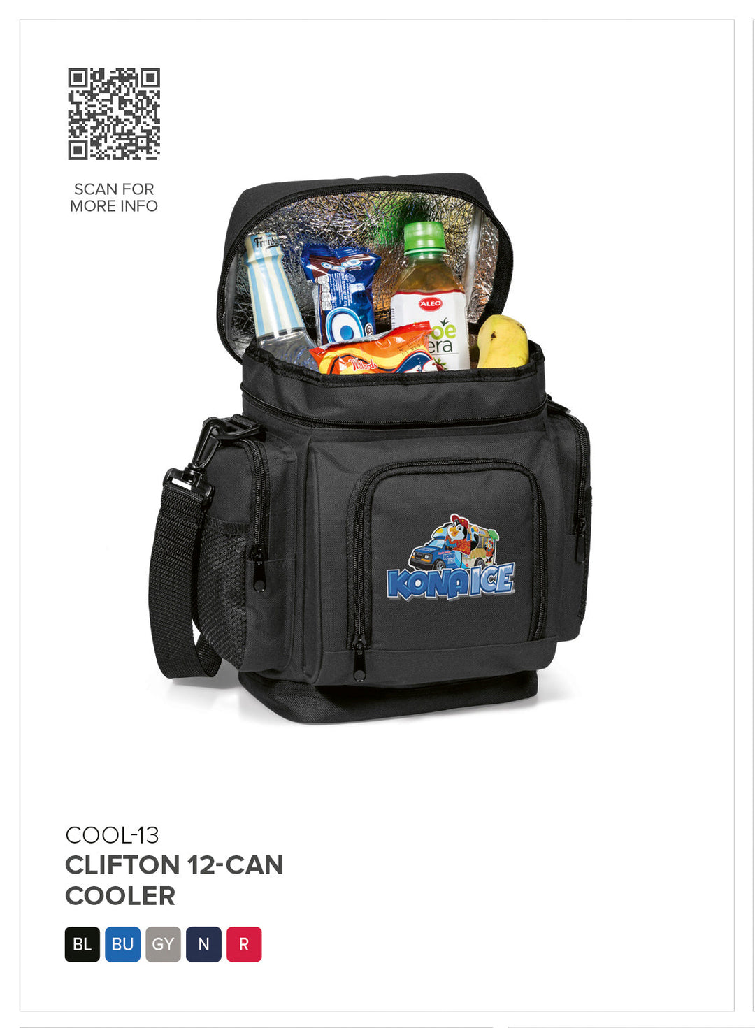 Clifton 12-Can Cooler-Coolers-Custom-Branded-Gift Wrap Shop