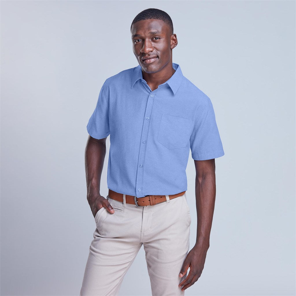 Mens Short Sleeve Oxford Shirt | Lounge Shirts | Corporate clothing | Gift Wrap Shop