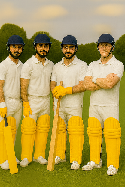 HS Cricket Pads Clads | Yellow
