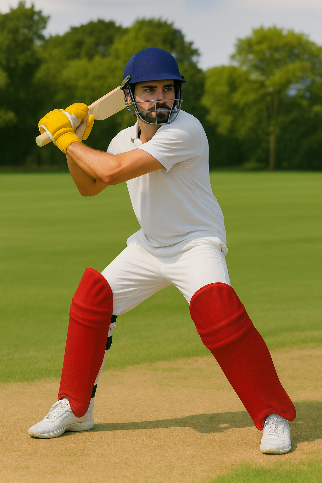 HS Cricket Pads Clads | Red