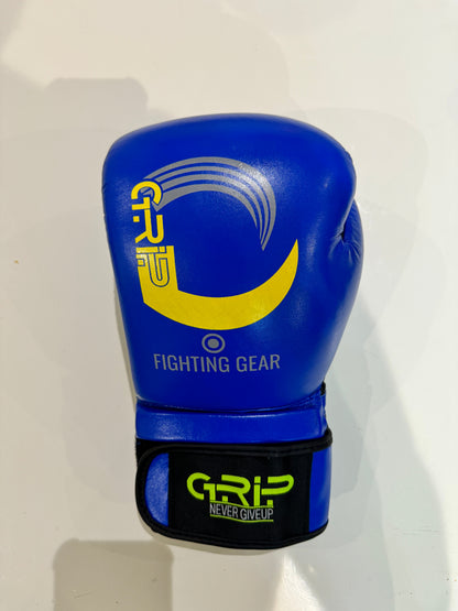 Grip Boxing Gloves | G8 Genuine Cowhide Leather Pro | Blue