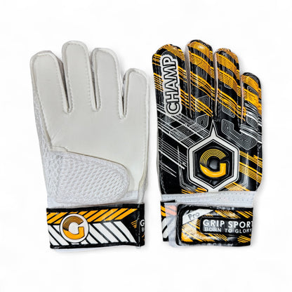 GRIP SPORT Soccer Goal Keeper Gloves - Pro Champ Black/Orange
