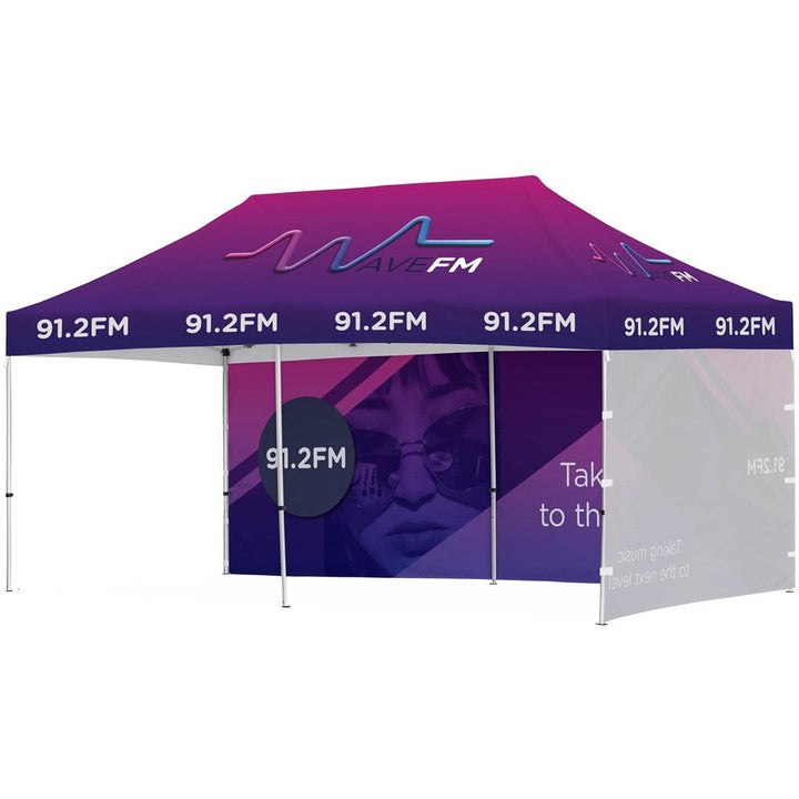 Ovation Sublimated Gazebo 6m X 3m - 1 Long Full-Wall Skin - 1 Short Full-Wall Skin-6m x 3m Sublimated Gazebos-Banners and Flags-Gift Wrap Shop