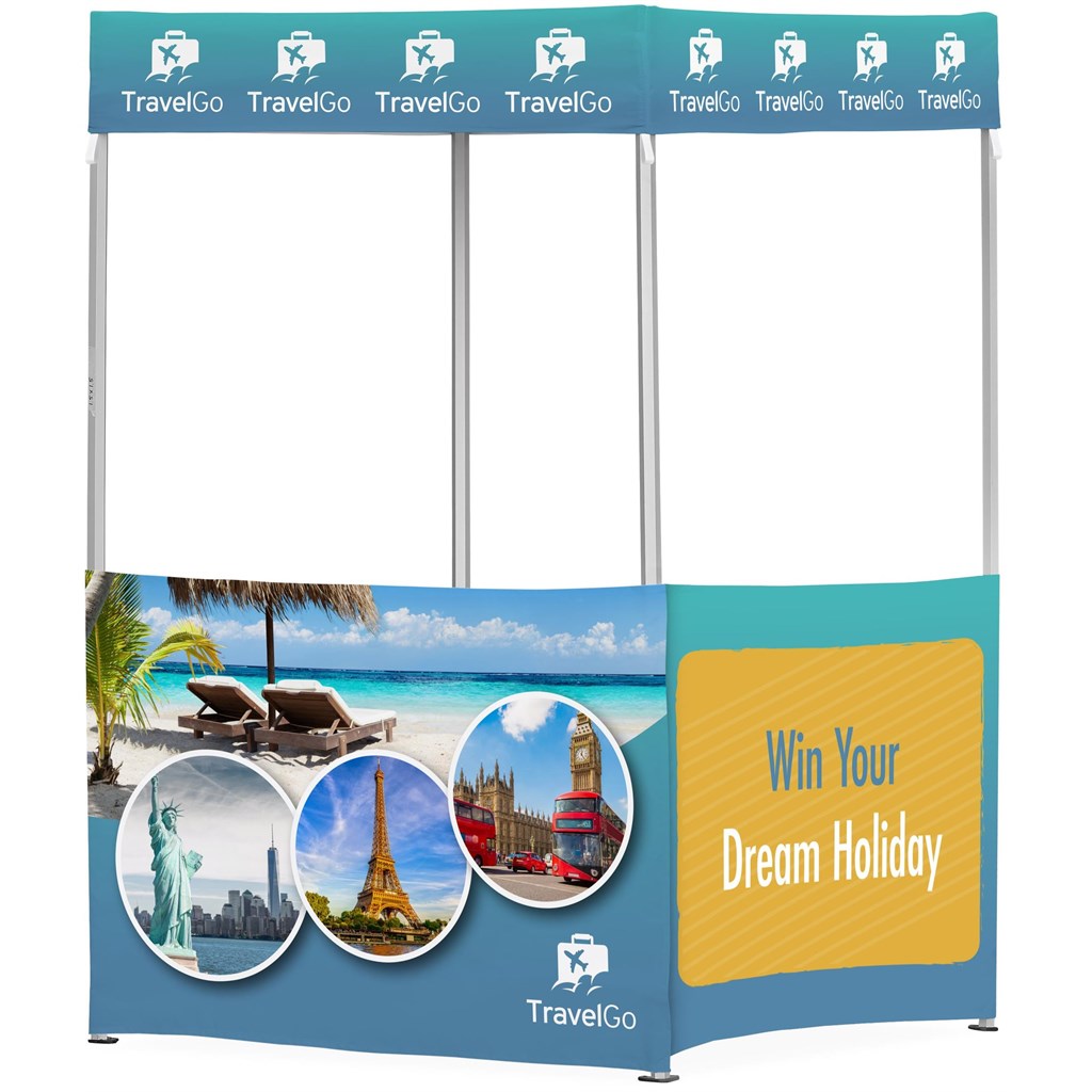 Ovation Sublimated Gazebo 1.5m X 1.5m - 2 Half-Wall Skins-1.5m x 1.5m Sublimated Gazebos-Banners and Flags-Gift Wrap Shop