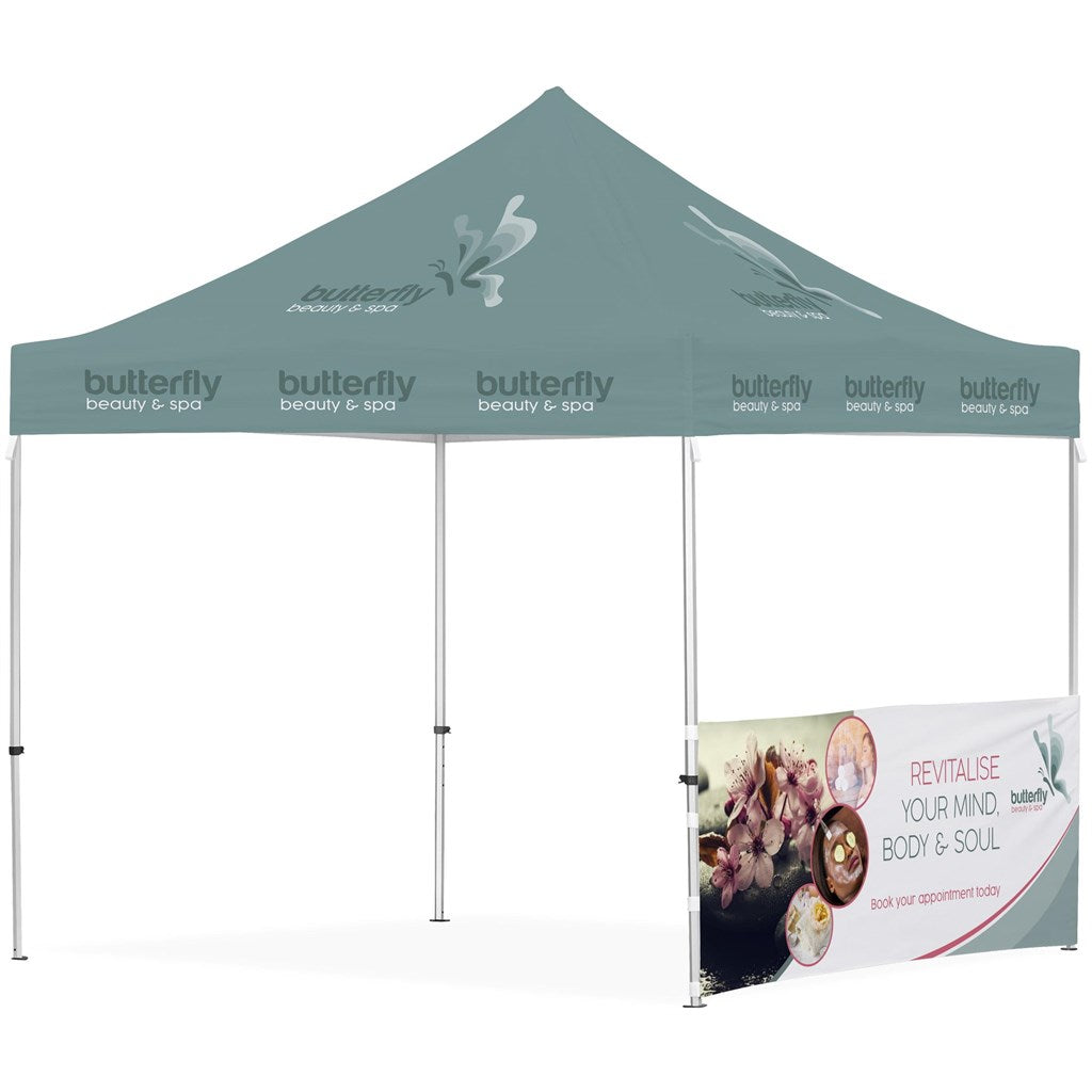 Ovation Sublimated Gazebo 3m X 3m - 1 Half-Wall Skin-3m x 3m Sublimated Gazebos-Banners and Flags-Gift Wrap Shop