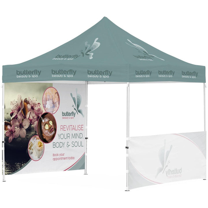 Ovation Sublimated Gazebo 3m X 3m - 1 Half-Wall Skin - 1 Full-Wall Skin-3m x 3m Sublimated Gazebos-Banners and Flags-Gift Wrap Shop