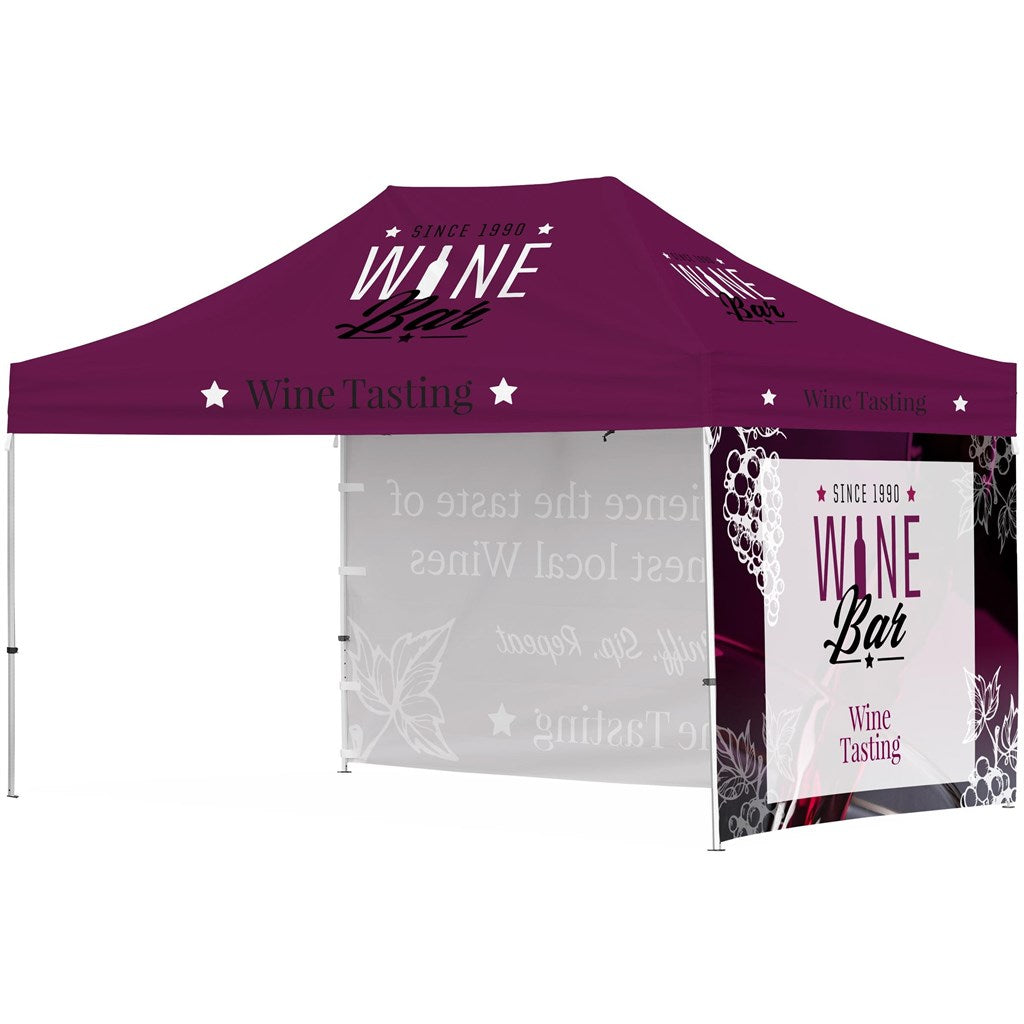 Ovation Sublimated Gazebo 4.5m X 3m - 1 Long Full-Wall Skin - 1 Short Full-Wall Skin-4.5m x 3m Sublimated Gazebos-Banners and Flags-Gift Wrap Shop