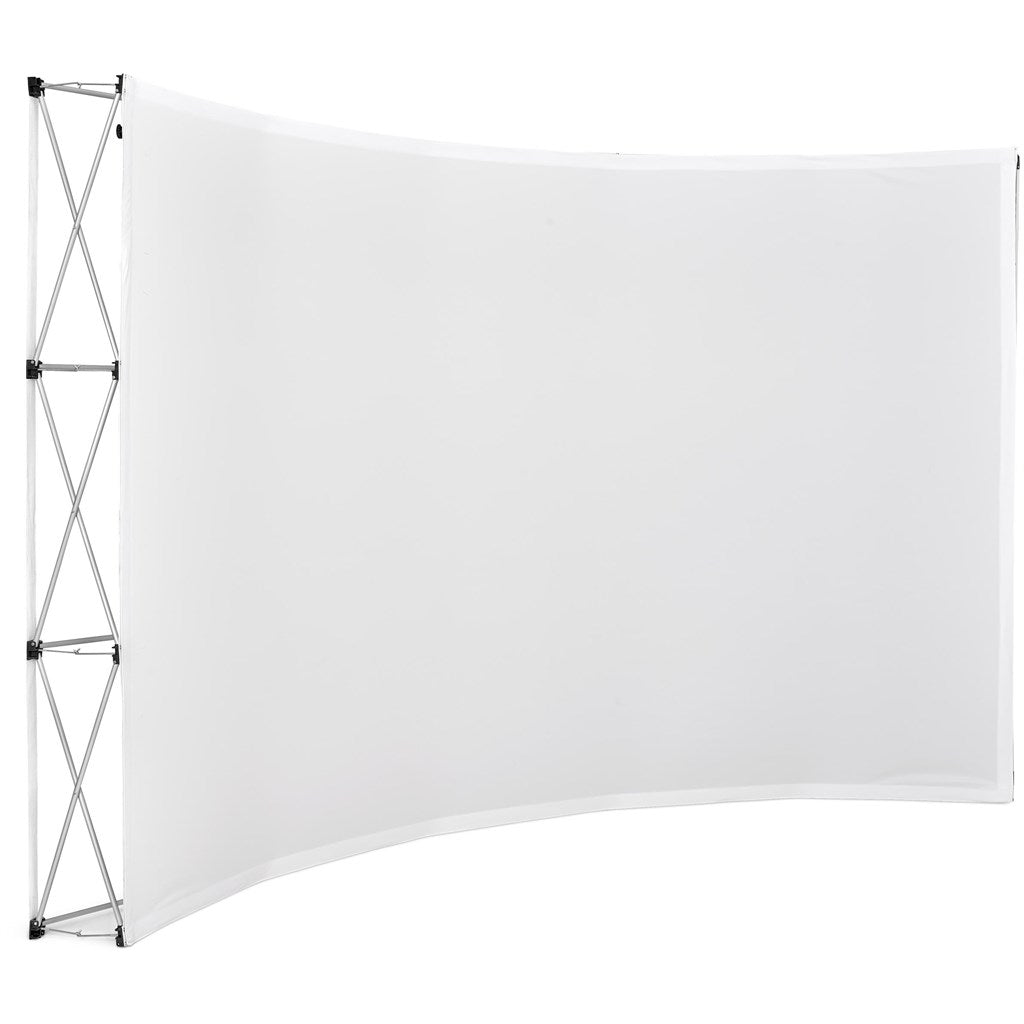 Legend Curved Banner Wall 3.5m x 2.25m-Curved Banner Walls-Gift Wrap Shop