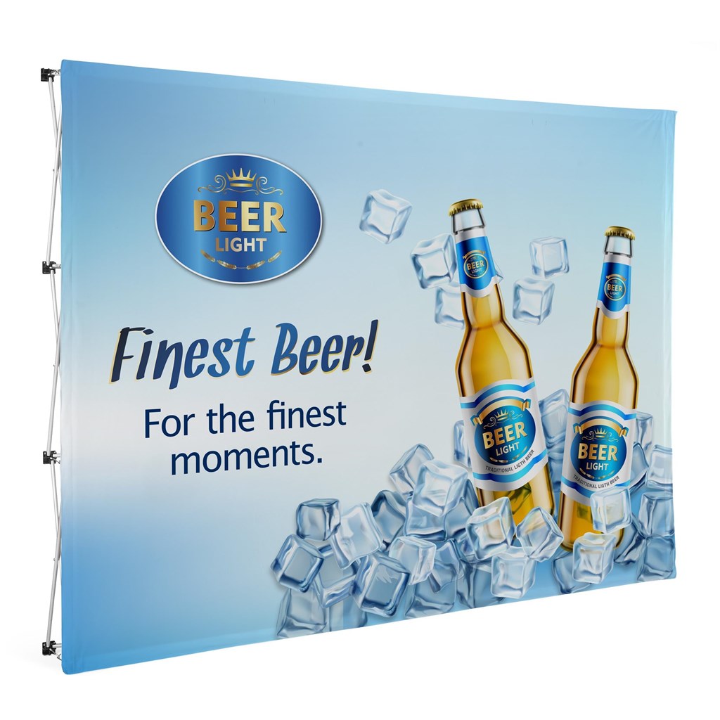 Legend Straight Banner Wall 3m x 2.25m-Single-Sided Straight Banner Walls-Gift Wrap Shop