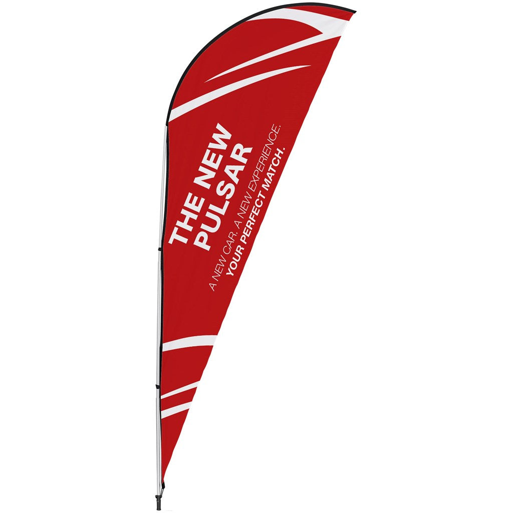 Legend 2M Sublimated Sharkfin Double-Sided Flying Banner - 1 complete unit