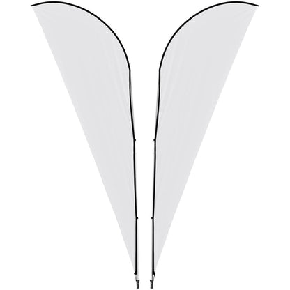 Legend 4M Sublimated Sharkfin Double-Sided Flying Banner - 1 complete unit