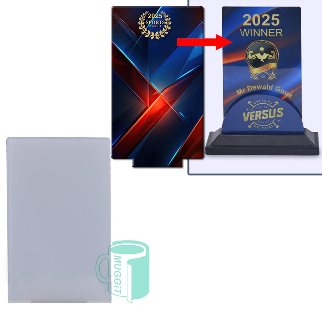 DIY Trophy Insert - Rectangle Large - product view 1