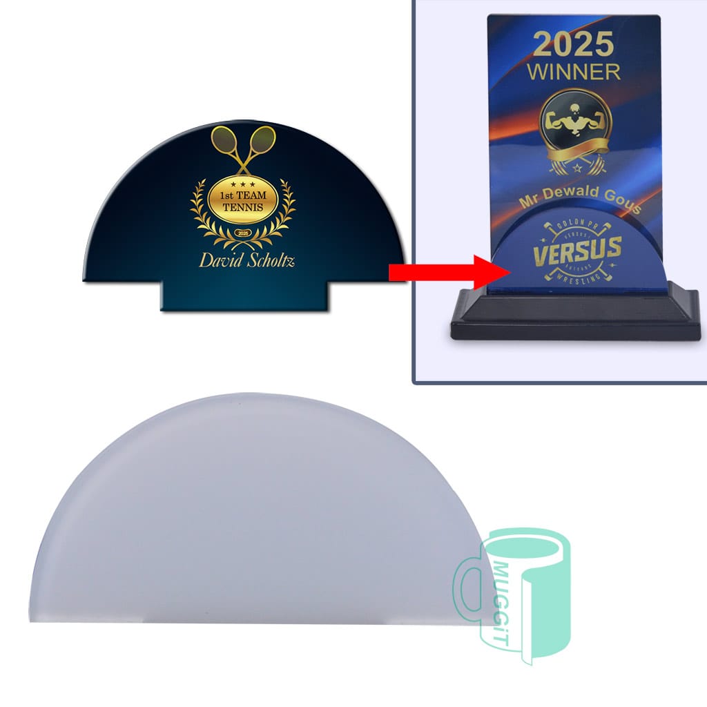 DIY Trophy Insert - Semicircle - product view 1