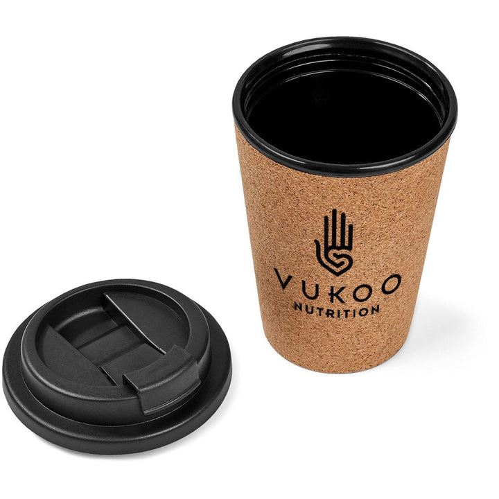 Okiyo Joki Cork & Wheat Straw Double-Wall Tumbler – 350ml | Eco-Friendly | Custom Branded & personalised promotional products | Giftwrap Shop