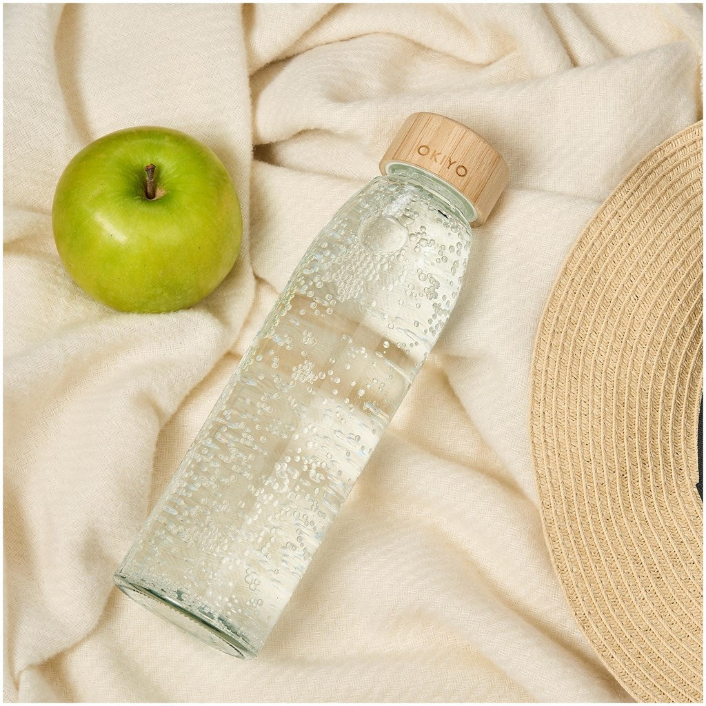 Okiyo Wabi-Sabi Glass Water Bottle - 500ml