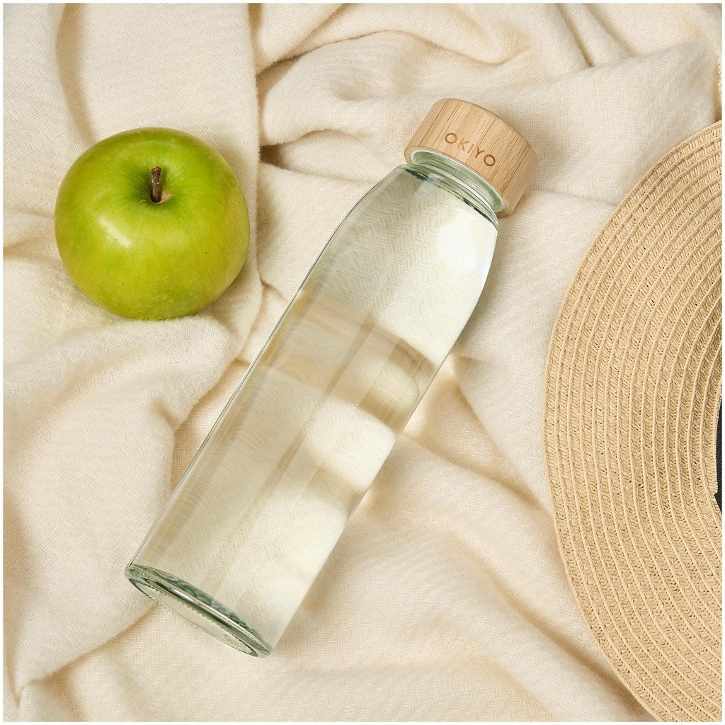 Okiyo Wabi-Sabi Glass Water Bottle - 500ml