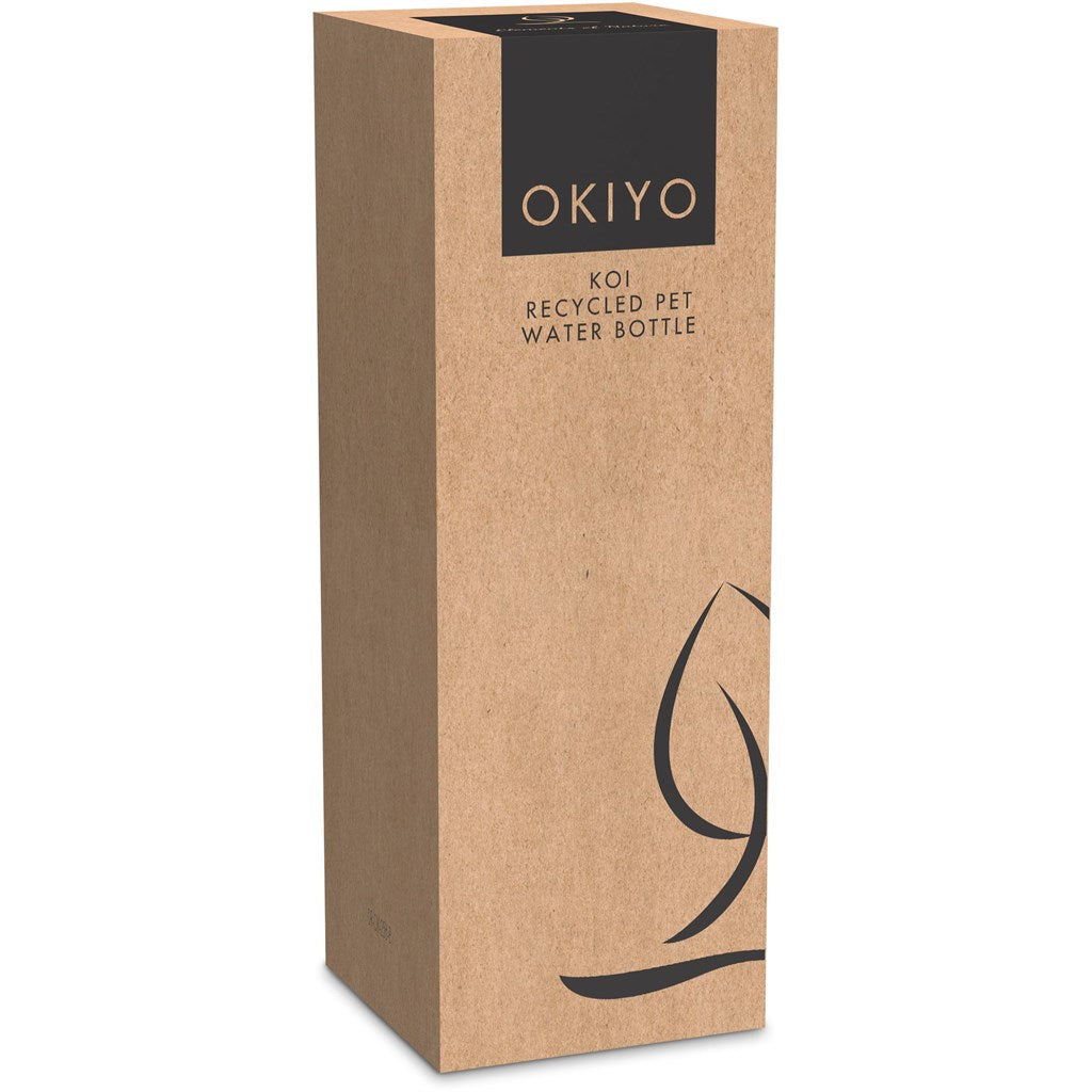 Okiyo Koi Recycled PET Water Bottle – 650ml | Eco-Friendly | Custom Branded & personalised promotional products | Giftwrap Shop