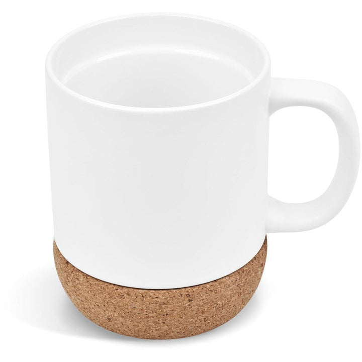 Serendipio Sienna Cork & Ceramic Sublimation Coffee Mug - 340ml-Ceramic Mugs-Custom branded & personalised mugs-Giftwrap Shop