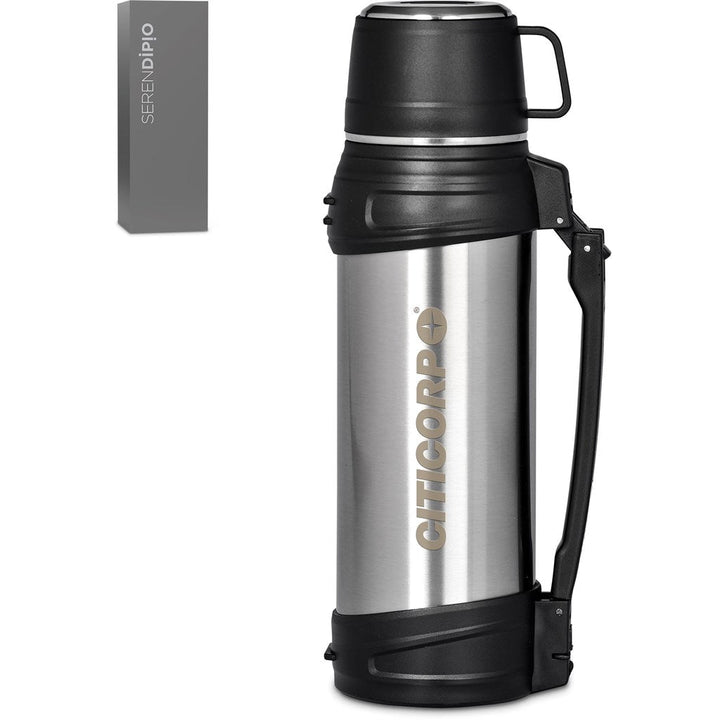 Serendipio Highlander Vacuum Flask – 1.2 Litre | Metal Drinkware | Custom Branded Drinkware | Gift Wrap Shop