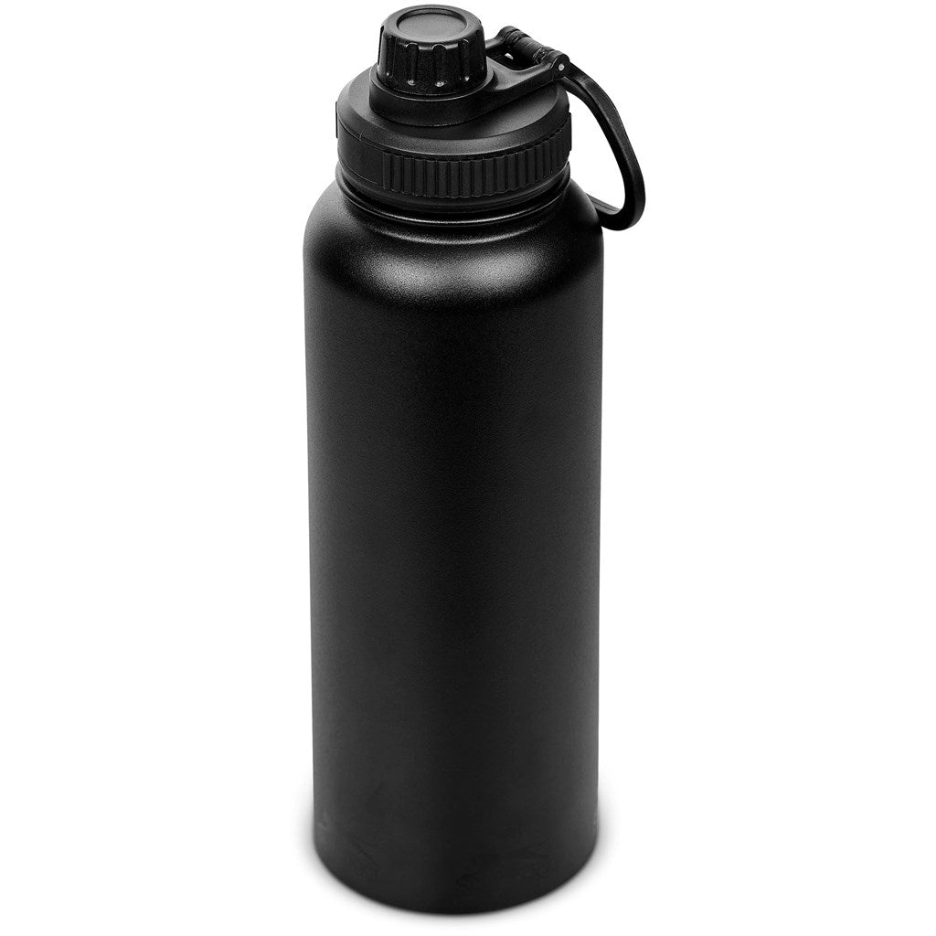 Slazenger Hooper Stainless Steel Vacuum Water Bottle - 1.2 Litre - Black