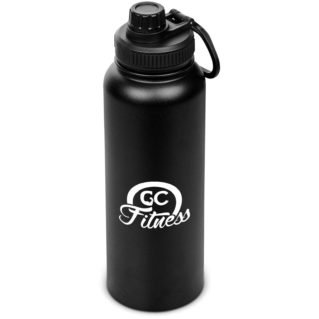 Slazenger Hooper Stainless Steel Vacuum Water Bottle - 1.2 Litre - Black