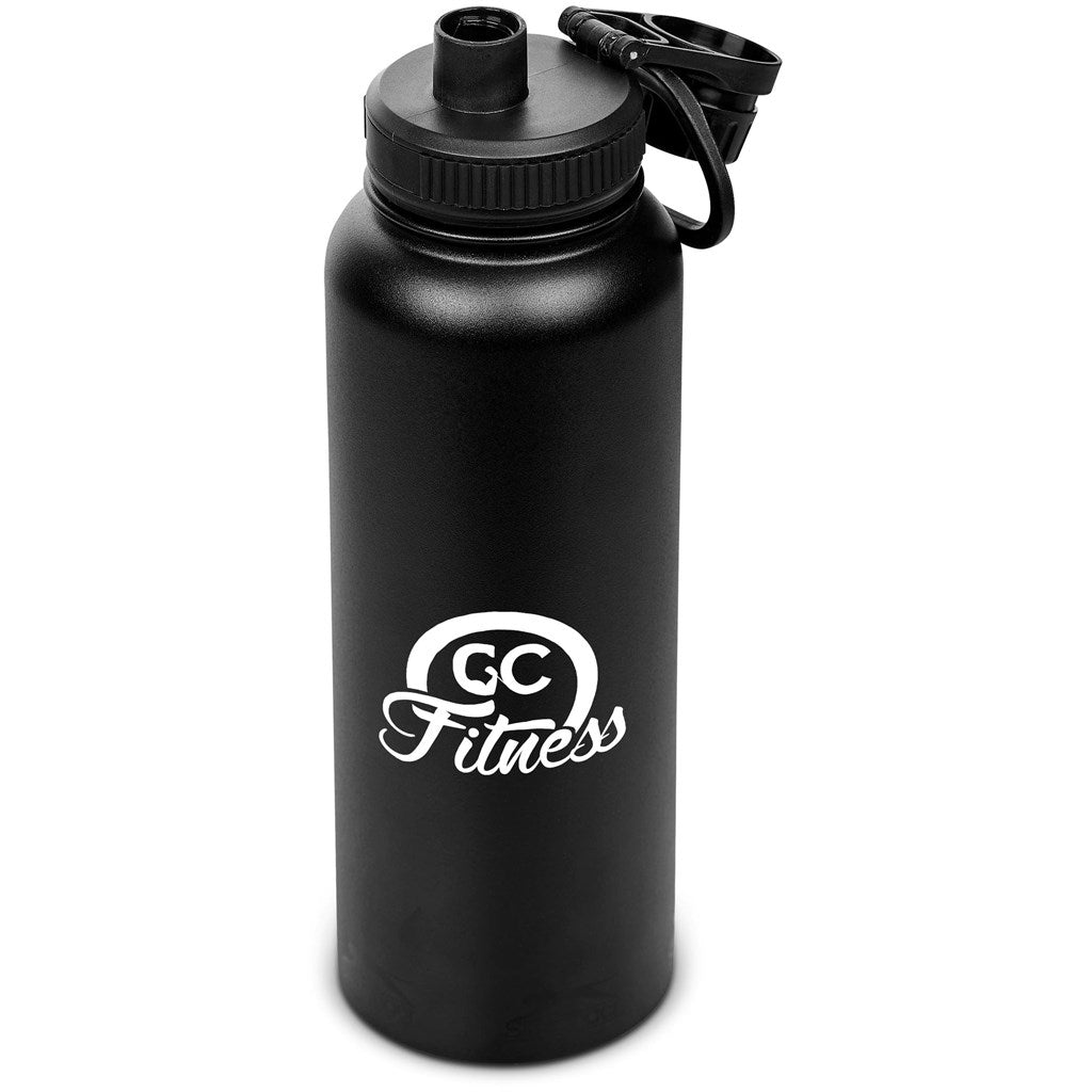 Slazenger Hooper Stainless Steel Vacuum Water Bottle - 1.2 Litre - Black