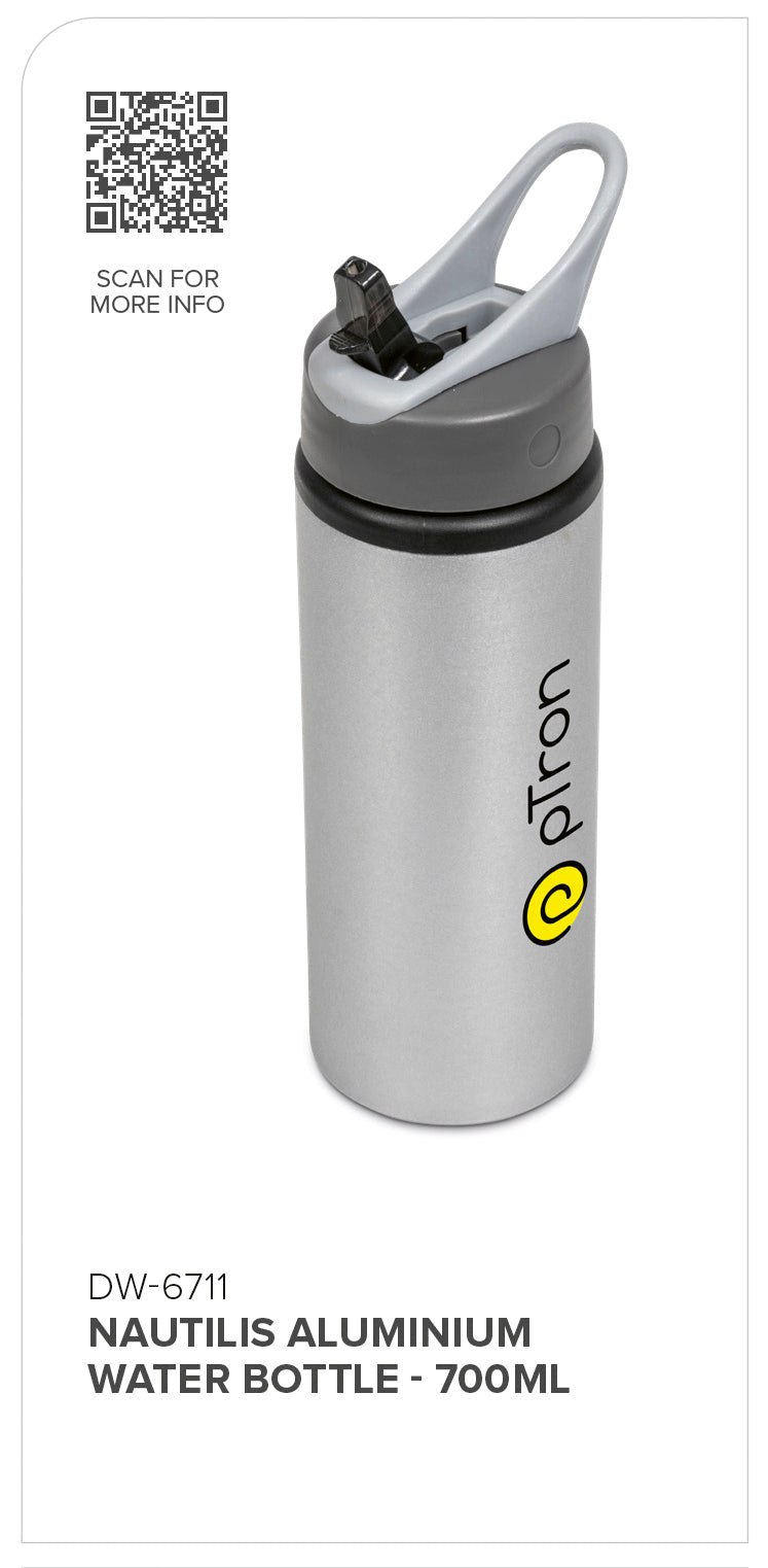 Altitude Nautilis Aluminium Water Bottle - 700ml | Metal Drinkware | Custom branded promotional items | Giftwrap Shop