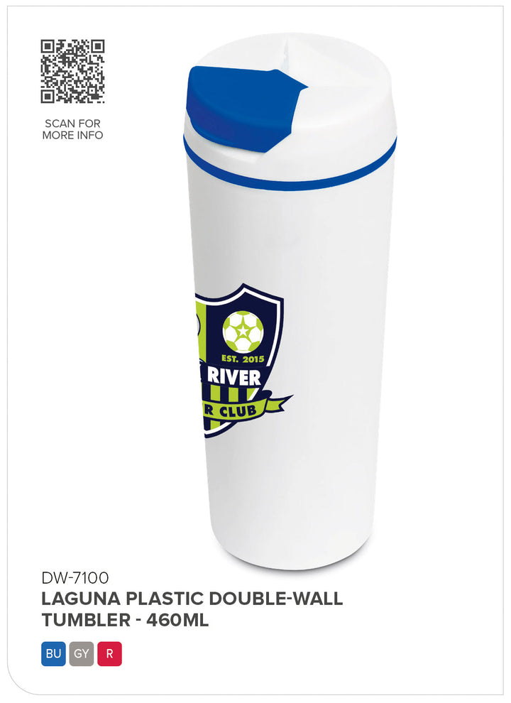 Altitude Laguna Plastic Double-Wall Tumbler - 460ml | Plastic Drinkware | Custom Branded & personalised promotional products | Giftwrap Shop