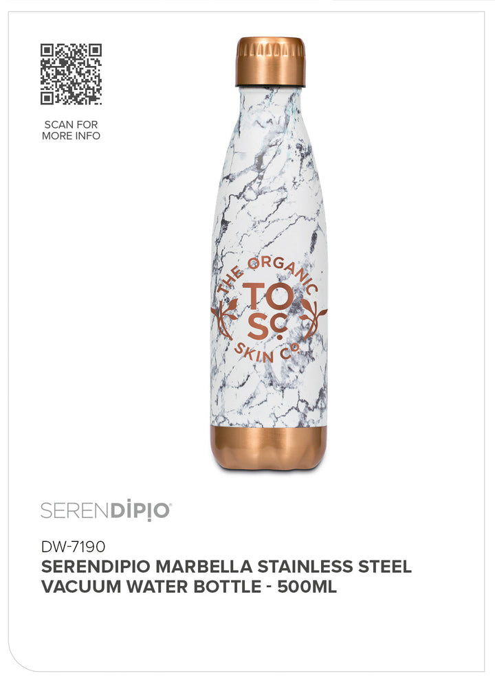 Serendipio Marbella Stainless Steel Vacuum Water Bottle - 500ml | Drinkware And Food | Custom branded promotional items | Giftwrap Shop