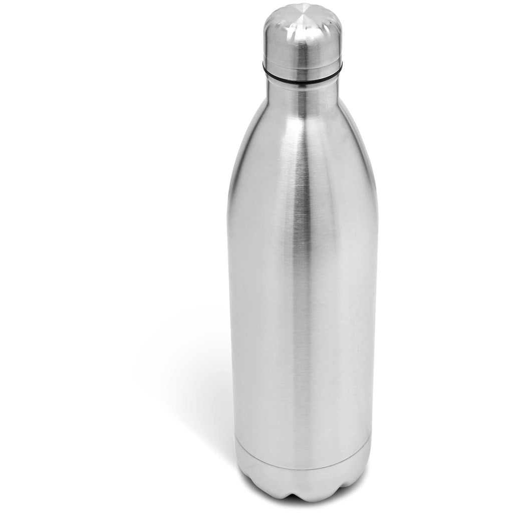 Serendipio Atlantis Stainless Steel Vacuum Water Bottle - 1 Litre - Silver | Metal Drinkware | Custom branded promotional items | Giftwrap Shop