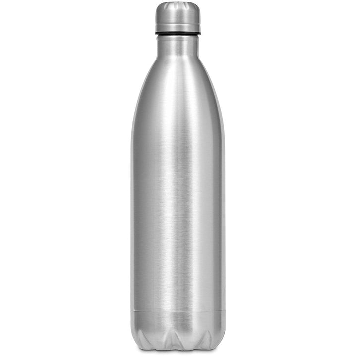 Serendipio Atlantis Stainless Steel Vacuum Water Bottle - 1 Litre - Silver | Metal Drinkware | Custom branded promotional items | Giftwrap Shop