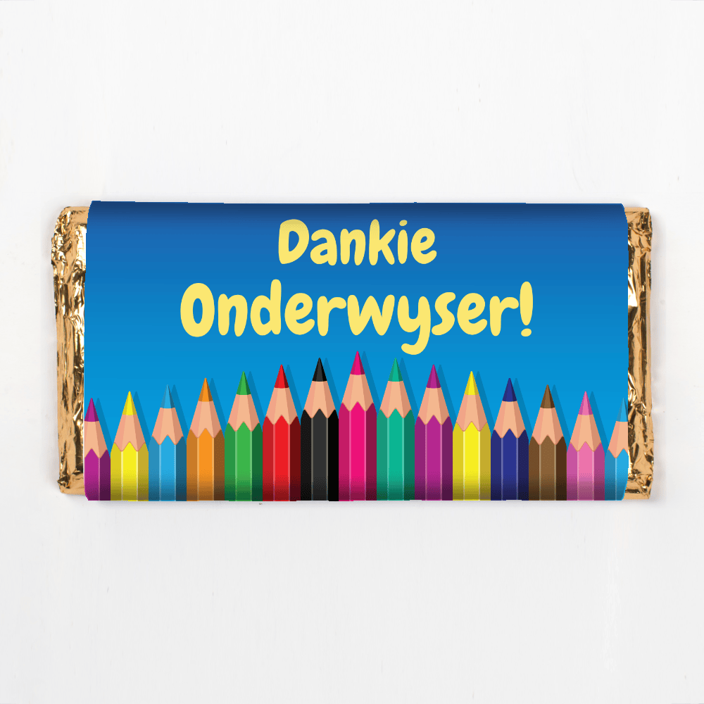 Geldhof Dankie, Onderwysers!’ 90g Chocolate Slab