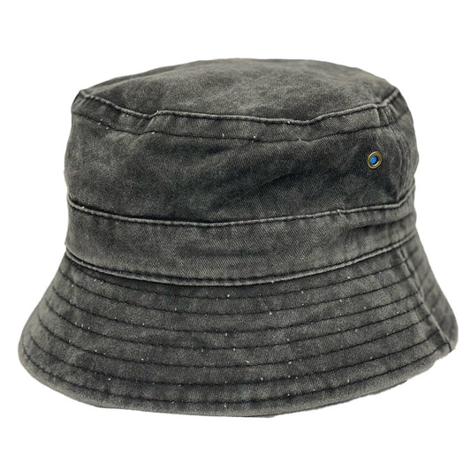 Denim Bucket Hat | Black