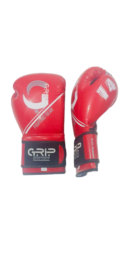 Grip Boxing Gloves | G7 Supreme Synthetic Vinyl | Red