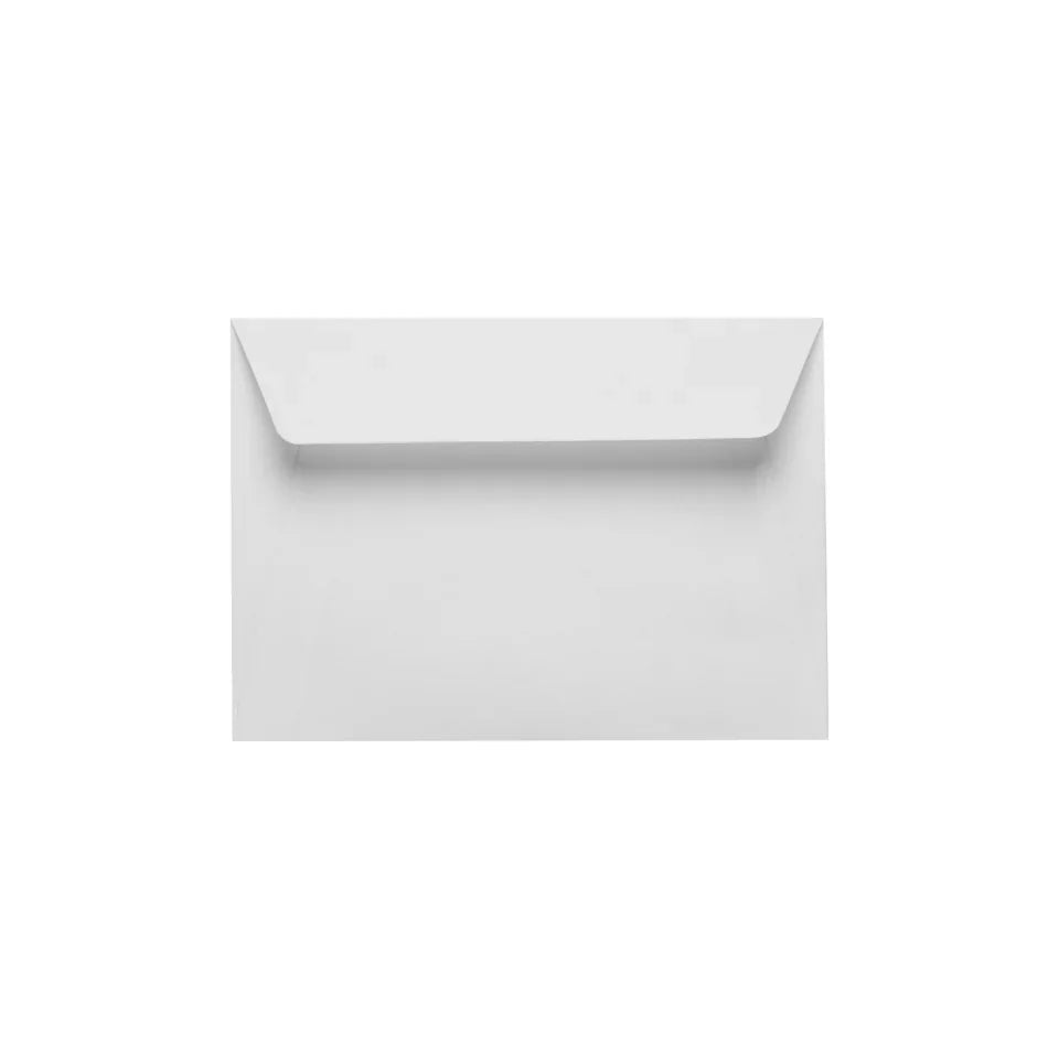 White C6 Envelopes Full Gum