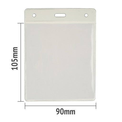 EES1 Flexible PVC Badge Pouches – Pack of 50