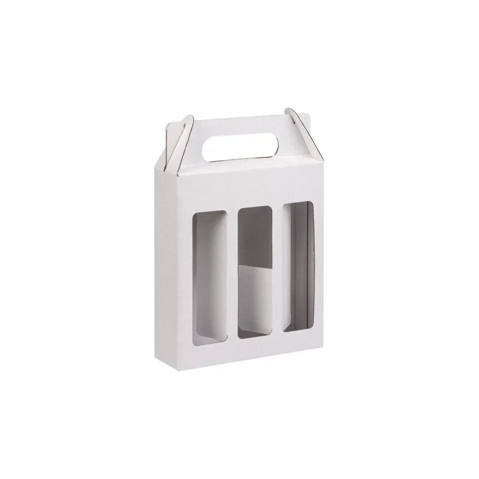 3 Bottle Gable Top Small Sauce Box