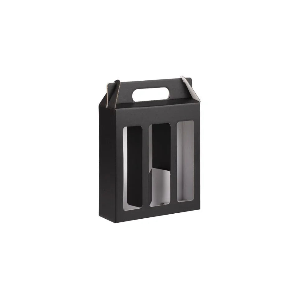3 Bottle Gable Top Medium Sauce Box